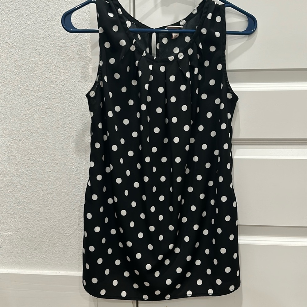 Merona polkadot tank top blouse